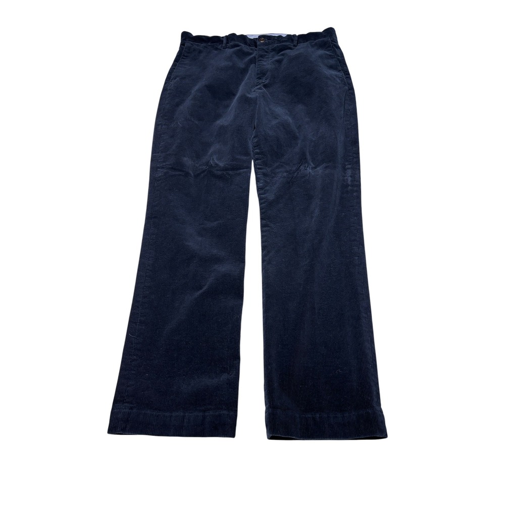 Polo Ralph Lauren Stretch Classic Fit Corduroy Pants Navy Blue Mens 36/32